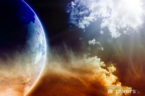 Wall Mural Planet Earth In Space Pixersuk