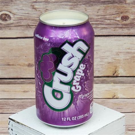 Grape Crush Soda Pop Can Soy Wax Candle With Custom Scent