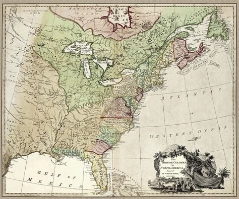 The British Colonies In North America Antique Map Photograph By Phil