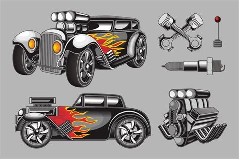 Hot Rod Vector Pack
