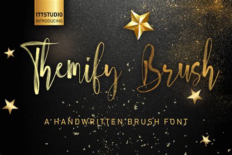 Themify Brush Font 177studio Fontspace