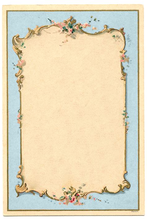 Victorian style is so charming and elegant. Victorian French Graphic - Romantic Couple - Ornate Frames - The Graphics Fairy