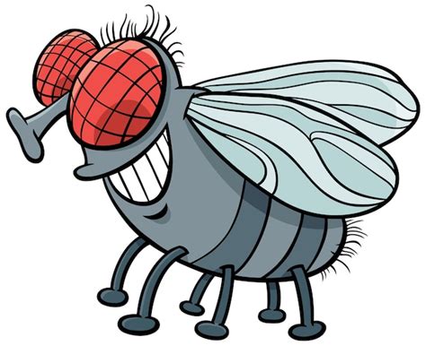 Premium Vector Fly Insect Character Cartoon Illustration