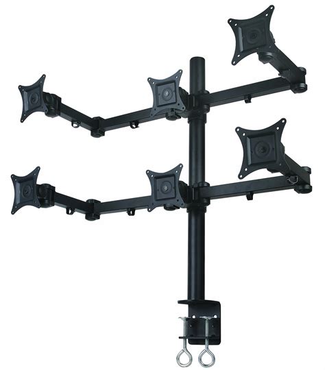 Mount It 6 Monitor Stand Six Monitor Desk Mount Fits 6 Hex