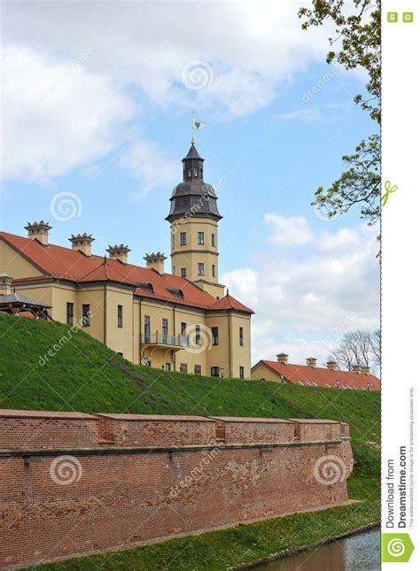 Nesvizh Castle Belarusian Tourist Landmark Attraction Stock Photo