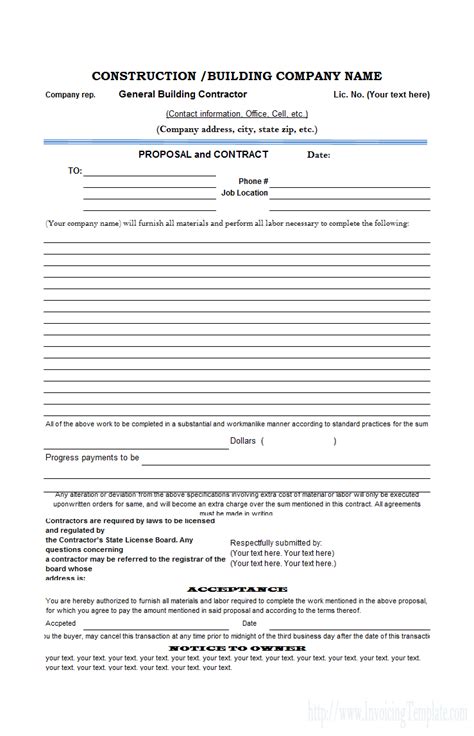 These forms comprise the details of the parties along with the clauses contract forms once signed and attested become legally recognized documents and can come in handy in case of a legal issue. Free Construction Estimate Templates Collections