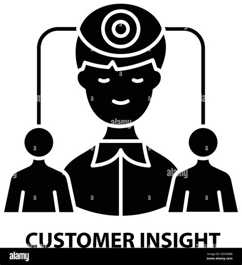 Customer Insight Symbol Icon Black Vector Sign With Editable Strokes