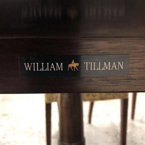 William Tillman Dining Table And Eight Chairs At 1stdibs