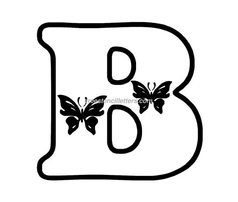 Click on any of the links below to view and print your capital or lowercase letter stencil. Print B Letter Stencil - Free Stencil Letters