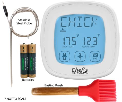 2 In 1 Leave In Oven Digital Meat Thermometer And Timer Accurate