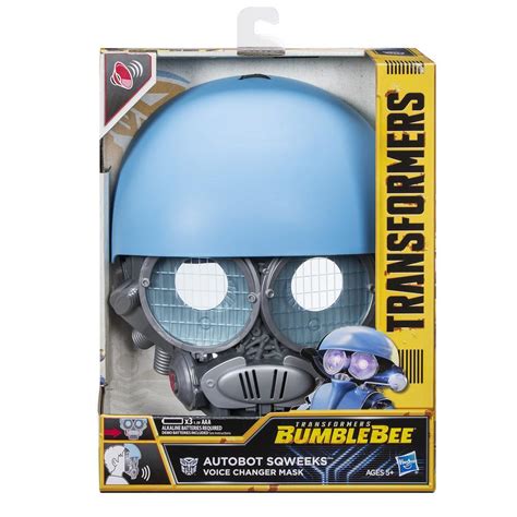 Transformers Bumblebee Autobot Sqweeks Voice Changer Mask Transformers