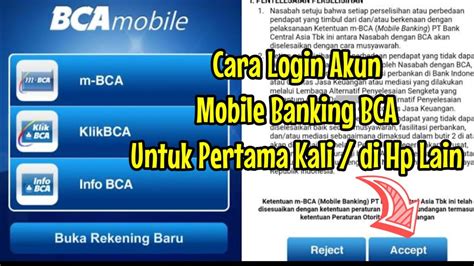 Cara Login M Banking Di Hp Baru Cara Buka Mobile Banking Bca Di Hp