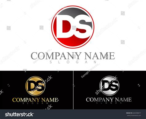 Ds Font Logos Stock Vector Royalty Free 604398671 Shutterstock