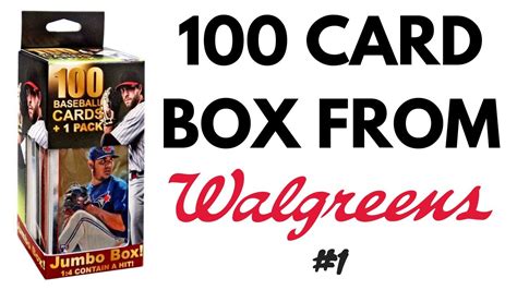 Today we are opening three baseball card mystery boxes from walmart! Walgreens Baseball Card Mystery Box #1 - Auto Hit ...
