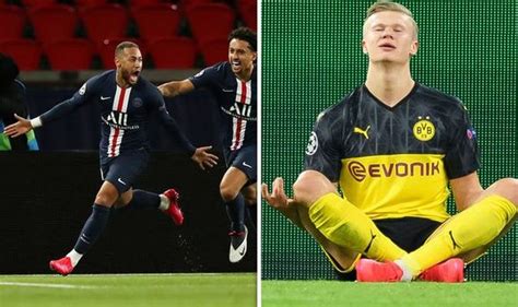 After psg took a photo of the entire squad striking the zen pose, neymar mocked haaland on social media having also mimicked his celebration after scoring past borussia. Neymar trolls Erling Haaland with celebration during PSG vs Borussia Dortmund showdown | Tell My ...