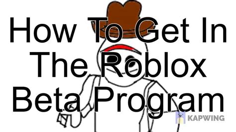 How To Get In The Roblox Beta Program Youtube