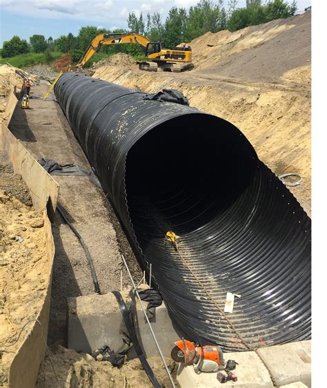 Five Polymer Laminated Csp Culverts For Mtq