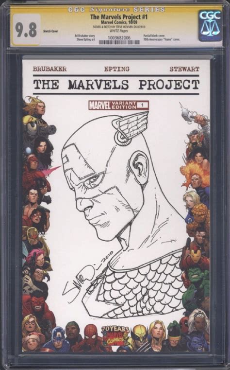Captain America Marvels Project Sketch Cover By Steve McNiven In