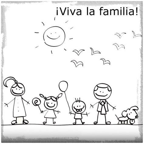 Dibujos Del Día De La Familia Para Descargar Imprimir Y Colorear