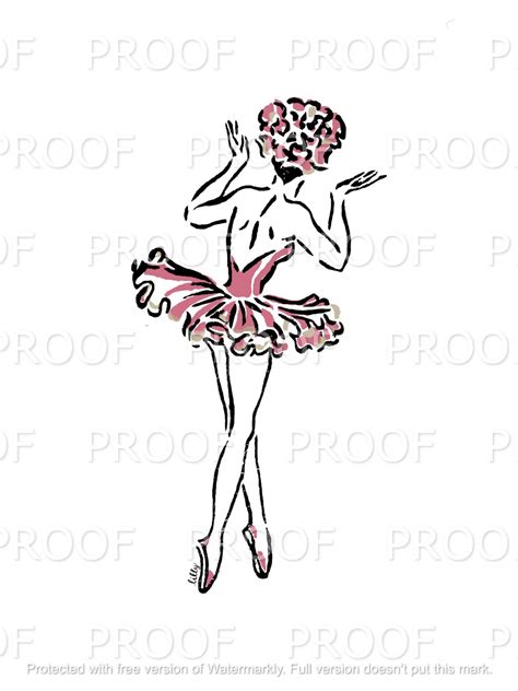 Pink Ballerina Digital Artwork Inspired By Antique Wallpaper Etsy