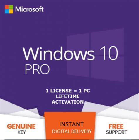 Microsoft Windows 10 Pro Product Key 3264 Bit Genuine And Lifetime