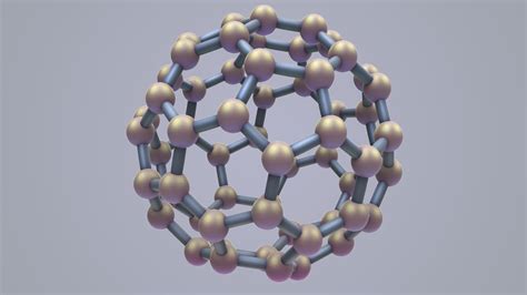 Carbon Structure Fullerene 3d Model Turbosquid 1502852