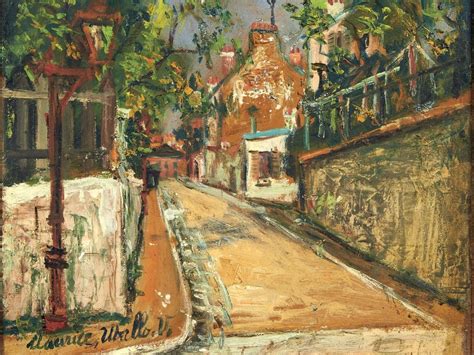 Maurice Utrillo 1883 1955 Rue Norvins Montmartre Vers 1922 1924