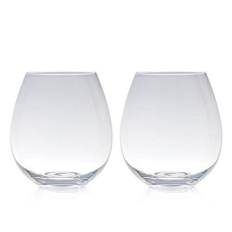 Big Betty Clear Stemless Xl Premium Jumbo Wine Glass Set Includes 2 Glasses Each Holds A
