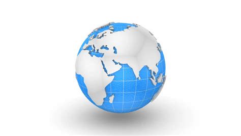 Animated World Globe With Rotation Stock Footage Video 1297711