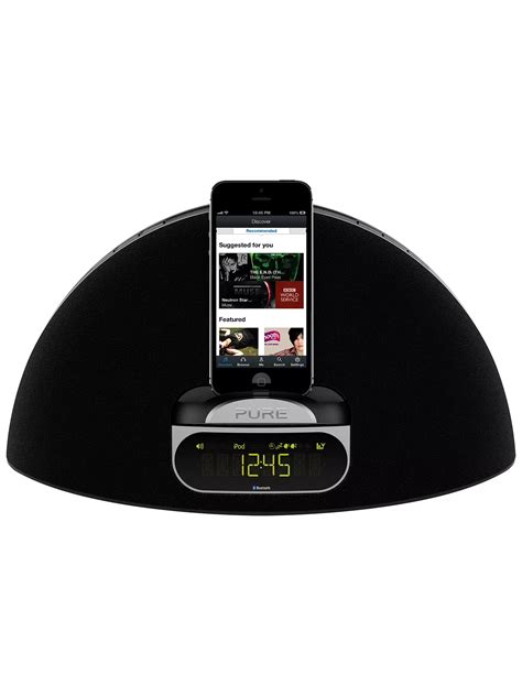Pure Contour D1 Dabfm Bluetooth Ipod Dock With Apple Lightning And 30 Pin At John Lewis And Partners