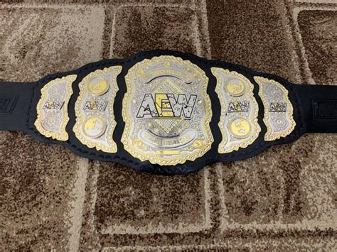 Aew World Championship Wrestling Belt Replica Wwe Belts Wwf Belts
