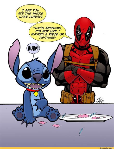 Deadpool And Stitch Супергерои Марвел Дэдпул