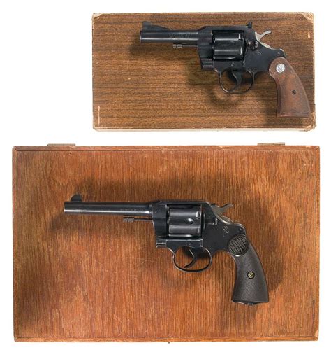 Two Colt Double Action Revolvers A Colt Trooper Double Action