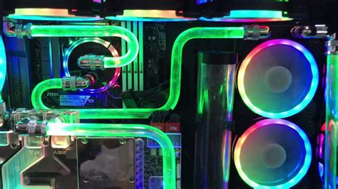 Insane Rgb Water Cooling Pc When Even The Tubing With Rgb Thermaltake
