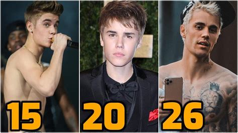 justin bieber transformation from 1 to 26 years old 2020 youtube