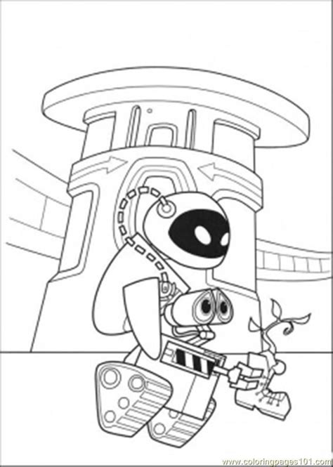 Wall E And Eve Coloring Pages Coloring Home