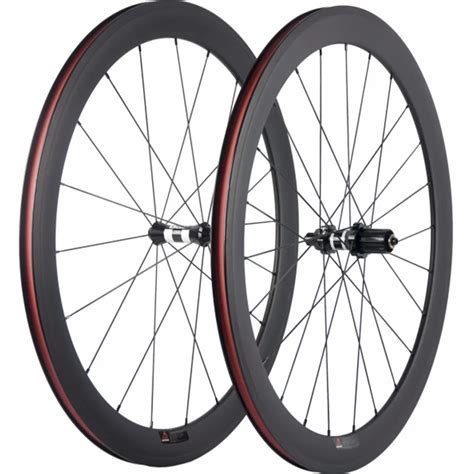 700c Road Bike Carbon Wheels 50mm Clincher Tubular Full Carbon Bicycle