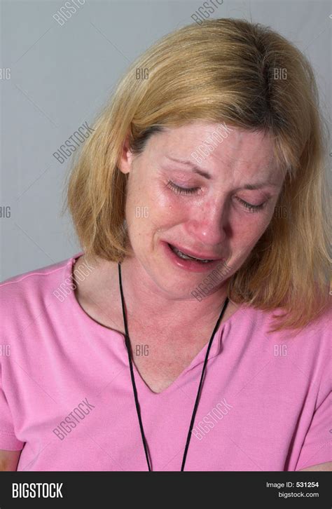 Woman Crying Tears Image Photo Free Trial Bigstock