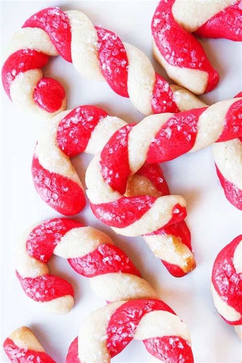 Candy Cane Cookies Recipe Soft And Pepperminty Recipe Candy Cane