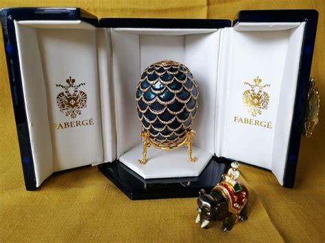 Authentic Faberge Egg Blue Imperial Pine Cone Egg Catawiki