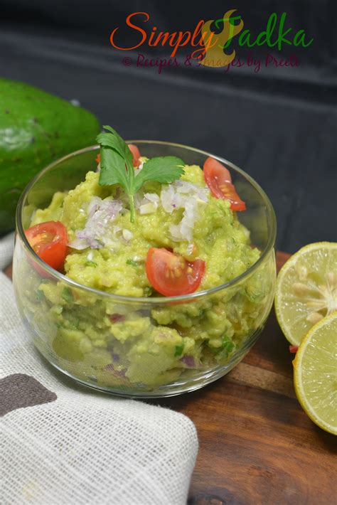 Mexican Guacamole Homemade Mexican Avocado Dip Simply Tadka