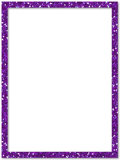 Purple Glitter Frame In 2023 Borders For Paper Glitter Frame