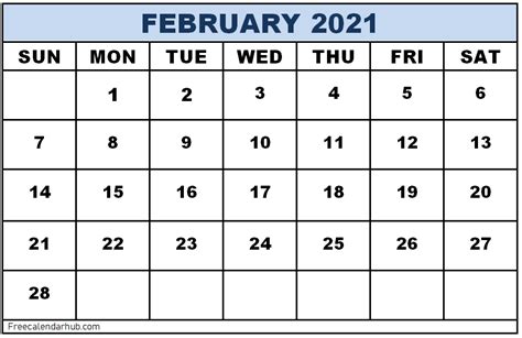 You can still start a new amazing chapter of your life with our printable cute calendars for february 2021. 10+ Free Printable February 2021 Calendar in Word, Excel & PDF
