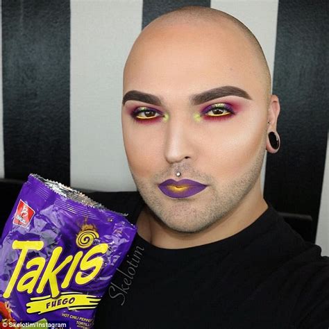 Tim Owens Creates Make Up Inspired By His Favorite Snacks Daily Mail