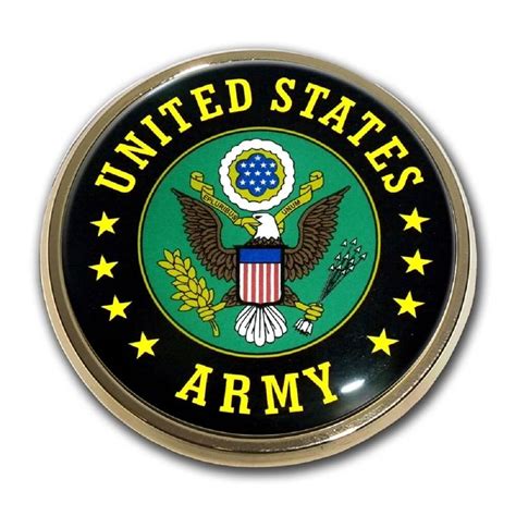 Us Army Seal Chrome Metal Auto Emblem Ebay
