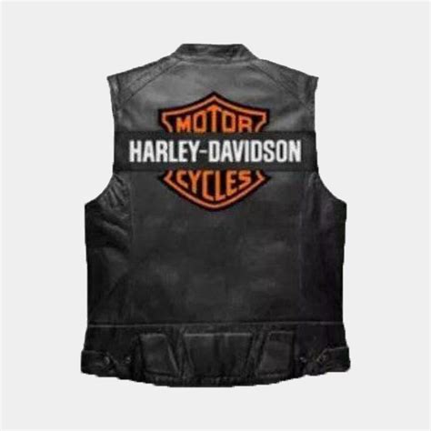 Hand Made Harley Davidson Classic Vintage Leather Vest 100 Etsy