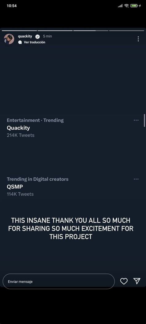 Qsmp Updates On Twitter Quackity Via Instagram Stories