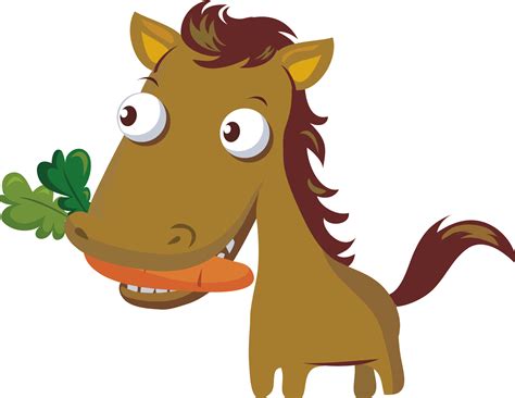 Horse Eating Carrot Clipart Clip Art Library
