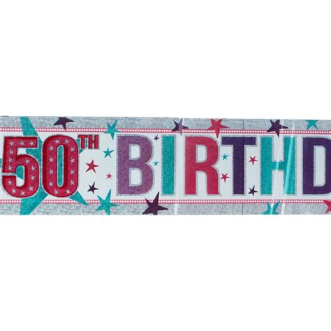 Happy 50th Birthday Banner Images