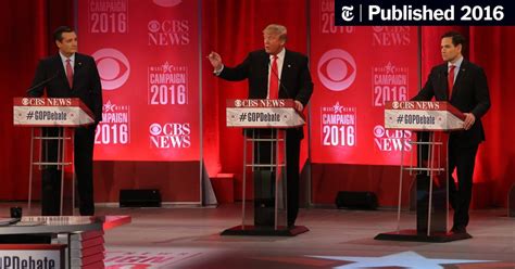 The Republican Debate What To Look For The New York Times